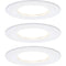 Paulmann Nova Inbouwlamp voor badkamer Set van 3 stuks LED LED 18 W IP44 Wit (mat)