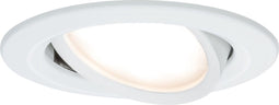 Paulmann Nova Inbouwspot LED Coin - rond - wit - set van 1 - zwenkbaar - 3-traps dimbaar - IP23 - spuitwaterdicht