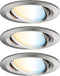 Paulmann Nova Plus Smart Home Zigbee LED-inbouwspotenset 3x6W ijzer geborsteld Tunable white