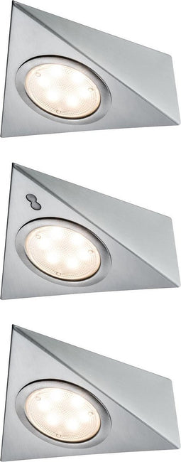 Paulmann Opbouwspot LED - met naderingssensor - Set van 3 - incl. LED-module - 3 x 2,8 W