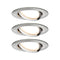 Paulmann Premium Inbouwspot Coin - set van 3 - Slim - dimbaar - rond - zwenkbaar - 2700K - alu