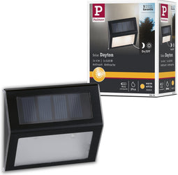 Paulmann solaire wandlamp - buitenverlichting - Buitengebruik - muurverlichting - Antraciet - IP44 - 3000K - metaal - kunststof