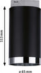 Paulmann URail Tube Spot - railverlichting - zwart mat - Metaal - kunststof - GU10 -
