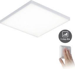 Paulmann Velora Plafonniere - Wit mat - LED-Paneel - dimbaar - 3 step dimbar - 295x - 295mm