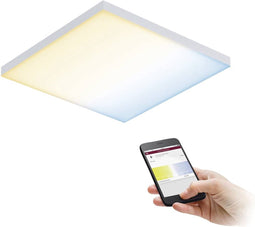 Paulmann Velora - Plafonnière - wit - zigbee - Smart Home - Paneel - dimbar - tunible wit - vierkant -