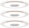 Paulmann Whirl - inbouwspot - LED - Set van 3 - dimbaar - rond - 5.5 W - alu satijn