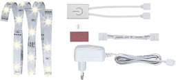 PAULMANN YourLED ECO LED-strip Comfort set met touch schakelaar warmwit 100 cm wit