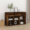 vidaXL - Dressoir - 100x30x59,5 - cm - bewerkt - hout - gerookt - eikenkleurig
