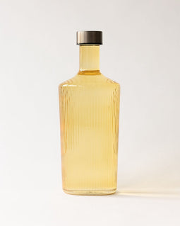 Paveau Waterflessen Waterfles 1.25 liter Karaf Met Dop Cable Geel