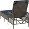 vidaXL - Ligbed - met - Kussen - Grijs - Poly - Rattan