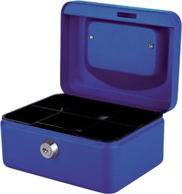 Pavo Metalen Geldkist - 150x115x80 mm - Blauw