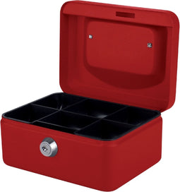 Pavo Metalen Geldkist - 150x115x80 mm - Rood