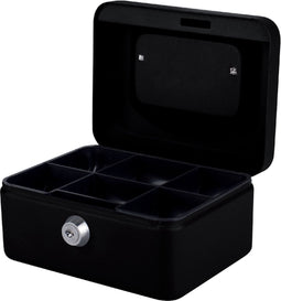 Pavo Metalen Geldkist - 150x115x80 mm - Zwart