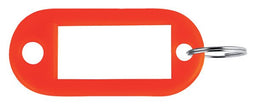 Pavo - Sleutellabel kunststof rood 100 stuks