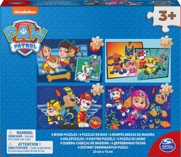 PAW Patrol - 4 puzzels van hout