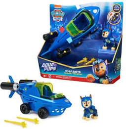 PAW Patrol Aqua Pups - Transformerend Shark-voertuig met Chase-Speelfiguur