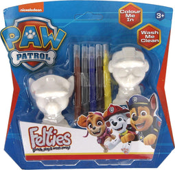 Paw Patrol Felties Twin Pack - Assorti - Chase en Marshall of Skye en Marshall.