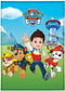 PAW Patrol fleece deken - 140 x 100 cm. - Paw Patrol plaid - blauw