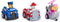 PAW Patrol Rescue Racers - set van 3-speelgoedauto's met terugtrekfunctie - Chase Marshall en Skye