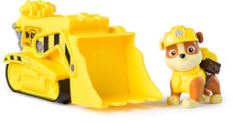 PAW Patrol - Rubble’s Bulldozer - speelgoedauto met speelfiguur - 68% gerecycled plastic - duurzaam speelgoed