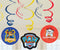 PAW Patrol - Slinger - Swirls - 61 cm - Rood/Blauw/Geel - 6 stuks