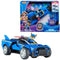PAW Patrol The Mighty Movie - Chase's Raceauto - Transformerende-speelgoedauto met licht en geluid - inclusief Chase-actiefiguur