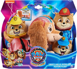 PAW Patrol The Mighty Movie - Liberty-knuffel met drie Junior Patroller-miniknuffels