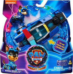 PAW Patrol The Mighty Movie - Politiewagen met Chase-actiefiguur licht en geluid