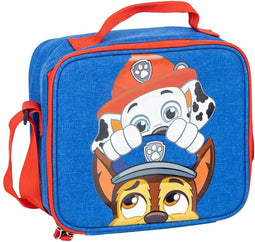 Paw Patrol Thermo Lunchtas Kinderen met Naamlabel 21,5x19x8,5 cm - Blauw / Rood