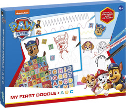 PAW Patrol Totum educatief speelgoed - ABC teken en schrijfset my first doodle - leren tekenen en schrijven hand lettering creatief