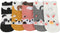 Paw Up Smiling Socks® - Leuke sokken - Verjaardagscadeau - Schattige sokken - 5 Paar - Maat 35-43 - Enkelsokken - Katoen - Cadeau voor haar
