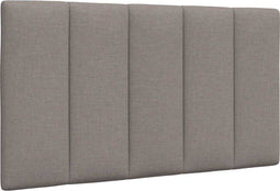 vidaXL - Hoofdbordkussen - 90 - cm - stof - taupe