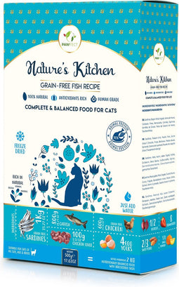 Pawfect Freeze Dried kattenvoeding Vis 500 gr.