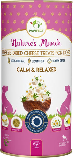 Pawfect Functionele Freeze Dried hondensnack Kalm en Relax 75 gr.