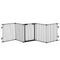 PawHut 2-in-1 Afsluithek, Huisdieren Speelplaats, Veiligheidshek, Opvouwbaar, Metaal, 300 x 3 x 74,5