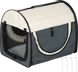 PawHut Hondenbox inklapbare hondentransportbox dier 2 kleuren 5 maten 1O-T46O-R3DG-1