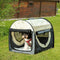 PawHut Hondenbox inklapbare hondentransportbox dier 2 kleuren 5 maten 1O-T46O-R3DG-1