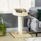 PawHut Kattenboom met krabpaal en kattenbed, inclusief kattenspeelgoed, 55 x 55 x 83 cm, Beige