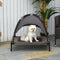 PawHut Luifel hondenligbed hondenbed verhoogd huisdierbed ademend taft-stof D04-058