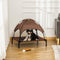 PawHut Luifel hondenligbed hondenbed verhoogd huisdierbed ademend taft-stof D04-058