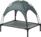 PawHut Luifel hondenligbed hondenbed verhoogd huisdierbed ademend taft-stof D04-058