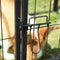 PawHut Puppy-outlet voor puppyren individueel ontworpen metaal zwart D06-107V01