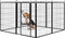 PawHut Puppy-outlet voor puppyren individueel ontworpen metaal zwart D06-107V01