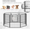 PawHut Puppy-outlet voor puppyren individueel ontworpen metaal zwart D06-107V01