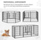 PawHut Puppy-outlet voor puppyren individueel ontworpen metaal zwart D06-107V01