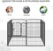 PawHut Puppy-outlet voor puppyren individueel ontworpen metaal zwart D06-107V01