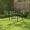 PawHut Puppy-outlet voor puppyren individueel ontworpen metaal zwart D06-107V01