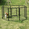 PawHut Puppy-outlet voor puppyren individueel ontworpen metaal zwart D06-107V01