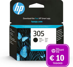 HP 305 - Inktcartridge - Origineel - Zwart + Instant Ink tegoed