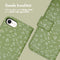 iMoshion Hoesje Geschikt voor iPhone 6 / 6s / 7 / 8 / SE (2020) / SE (2022) Hoesje Met Pasjeshouder - iMoshion Design Bookcase smartphone - Groen / Green Flowers